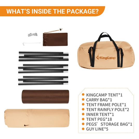 KingCamp Hot Tipi Tent with Stove Jack